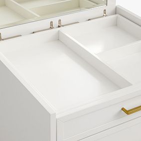 Blaire Flip Top Desk with Mirror (24"w x 20.75"d)