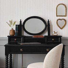 Chris Loves Julia Turned Wood Vanity Topper (40"w x 7.5"d)