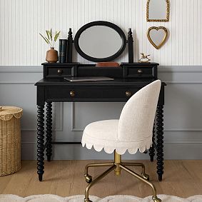 Chris Loves Julia Turned Wood Vanity Topper (40"w x 7.5"d)
