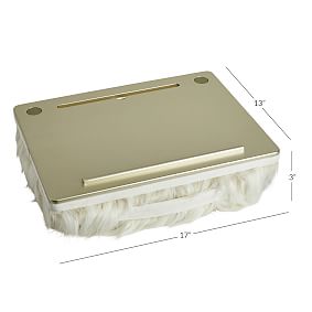 Faux-Fur Speaker Lapdesk - Llama