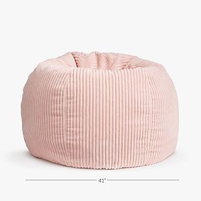 Large Chamois Blush Bean Bag Chair
