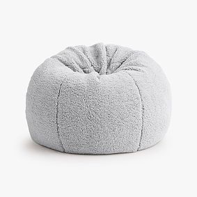 Large Recycled Sherpa Bean Bag Chair Slipcover Only