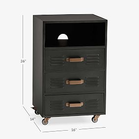 Locker Storage Rolling Cart (16"x26")