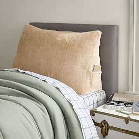 Faux Shearling Wedge Pillow