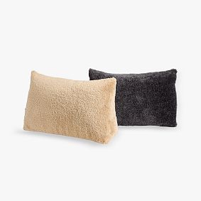 Faux Shearling Wedge Pillow