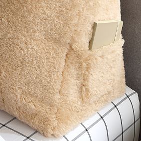 Faux Shearling Wedge Pillow