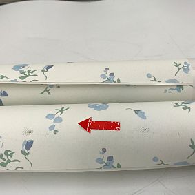 Open Box: LoveShackFancy Prairie Wildflower Peel &amp; Stick Wallpaper, Set of 2 - Blue
