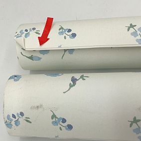 Open Box: LoveShackFancy Prairie Wildflower Peel &amp; Stick Wallpaper, Set of 2 - Blue