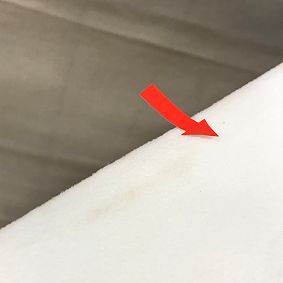 Open Box: Smart Auburn No Nails Dorm Headboard, Twin - Everyday Velvet White