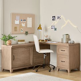 Hampton L-Shaped Modular Desk (60.5"w x 60.5"d)