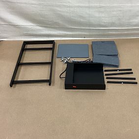 Open Box: Tall Plug In Rolling Cart - Onyx