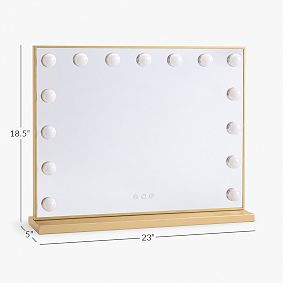 Rectangle Desktop Marquee LED Vanity Mirror 