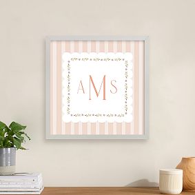 Minted<sup>&reg;</sup> Meadow Stripes Monogram by Ana Sharpe