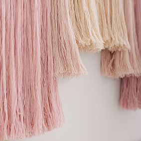 Rainbow Tassel Wall Hanging