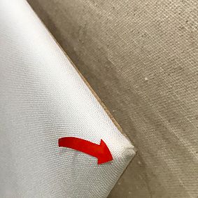 Open Box: Full Length No Nails Frameless Pinboard (18"x50") - Linen