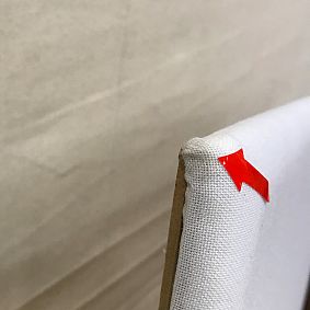 Open Box: Full Length No Nails Frameless Pinboard (18"x50") - Linen