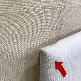 Open Box: Full Length No Nails Frameless Pinboard (18"x50") - Linen