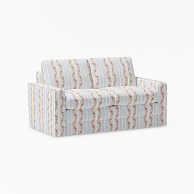 Open Box: LoveShackFancy Grove Sleeper Sofa (54.5") - Sun Terrace Stripe Blue