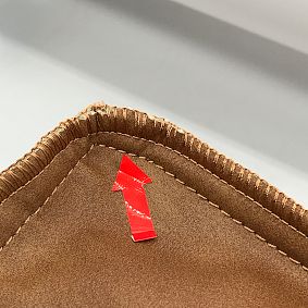 Open Box: Modern Bean Bag Lounger Pouf - Faux Leather Caramel