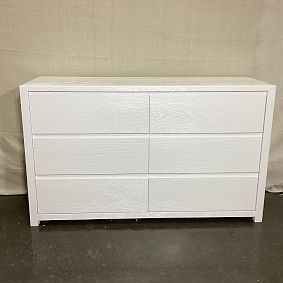 Open Box: Costa 6-Drawer Wide Dresser (56") - Montauk White