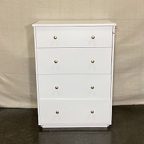 Open Box: Keaton 4-Drawer Tall Dresser (31.5") - Simply White