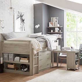 Sleep &amp; Study<sup>&reg;</sup> Low Loft Bed