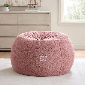 Large Sherpa Berry Bean Bag Chair