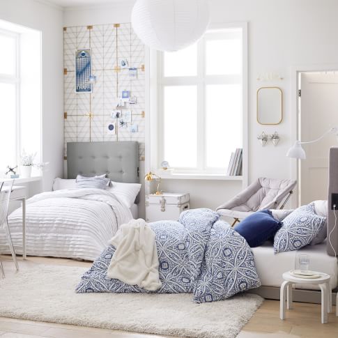 Pretty Pleats + Organic Izzi Rings Bedroom