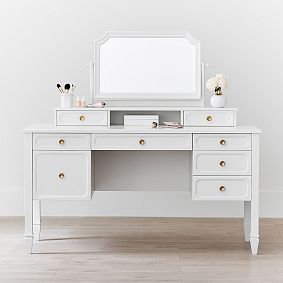 Auburn Storage Vanity Desk (57"w x 23"d)