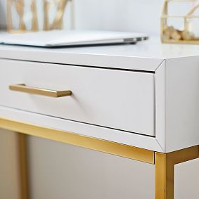 Blaire Writing Desk &amp; Mixed Bookcase Superset (90"w x 18"d)
