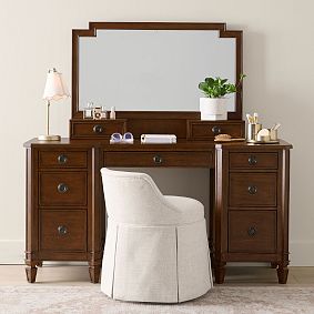 Marlowe Smart Storage Vanity Desk (58"w x 20"d)