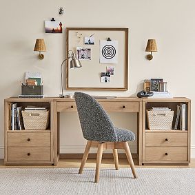 Keaton Writing Desk &amp; Bookcase Set (84"w x 17"d)