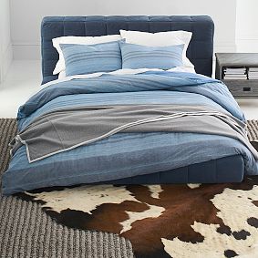 Black and Brown Spotted Cow Hide Rug 