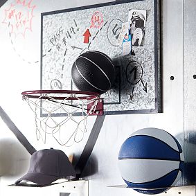 Galvanized Basketball Hoop And Dry-Erase Board