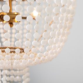 Glass Beaded Chandelier (18")