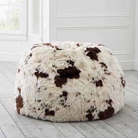 Large Pony Faux-Fur Bean Bag Chair