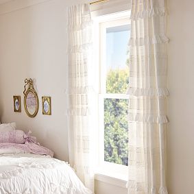 LoveShackFancy Eyelet Light-Filtering Curtain