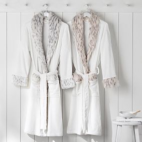Faux-Fur Long Robe