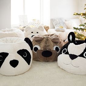 Large Owl Faux-Fur Critter Beanbag