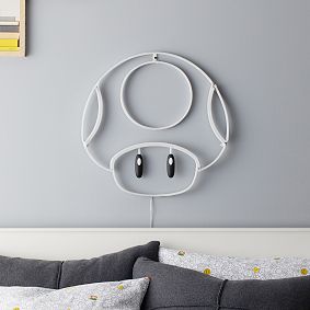 Super Mario<sup>&trade;</sup> Super Mushroom Neon LED Wall Light