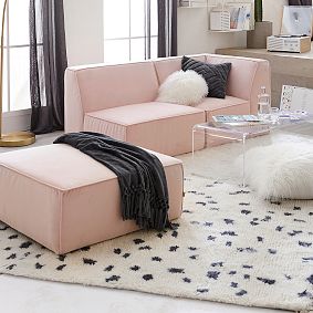 Shaggy Ikat Dot Wool Rug
