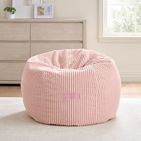 Large Chamois Blush Bean Bag Chair