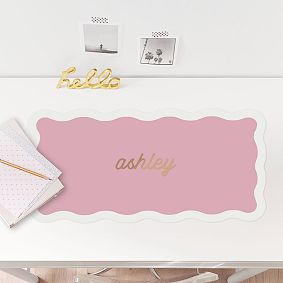 Personalized Slim Scallop Desk Mat (24"x14")