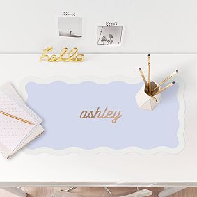 Personalized Slim Scallop Desk Mat (24"x14")