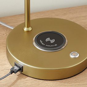 Taylor Wireless Charging Task Lamp with USB (21")
