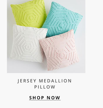 Jersey Medallion Pillow
