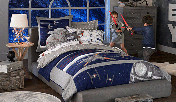 Pottery barn star wars bed hot sale