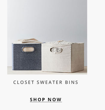 Closest Sweater Bins