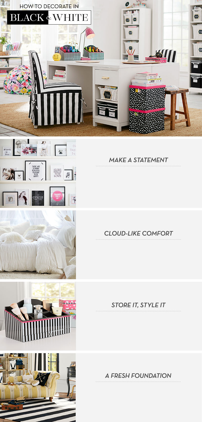 How to Decorate in Black and White