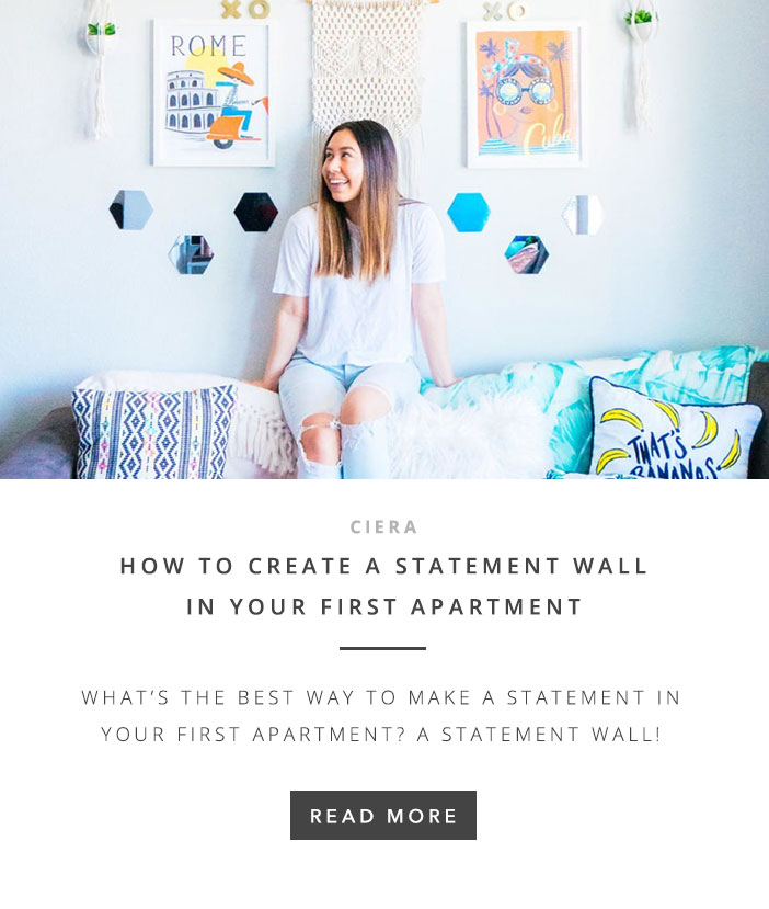 How To Create A Statement Wall In Your First Apartment